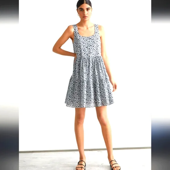 & other stories boho mini floral dress - Picture 3 of 12